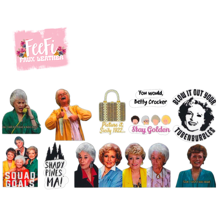 The Golden Girls UV DTF Cup Wrap – Easy Cup Wrap for Tumblers & Projects FeeFiFauxLeather
