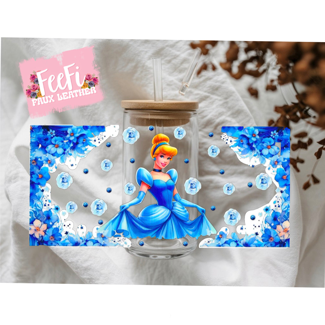 Princess UV DTF Cup Wrap – Easy Cup Wrap for Tumblers & Projects FeeFiFauxLeather