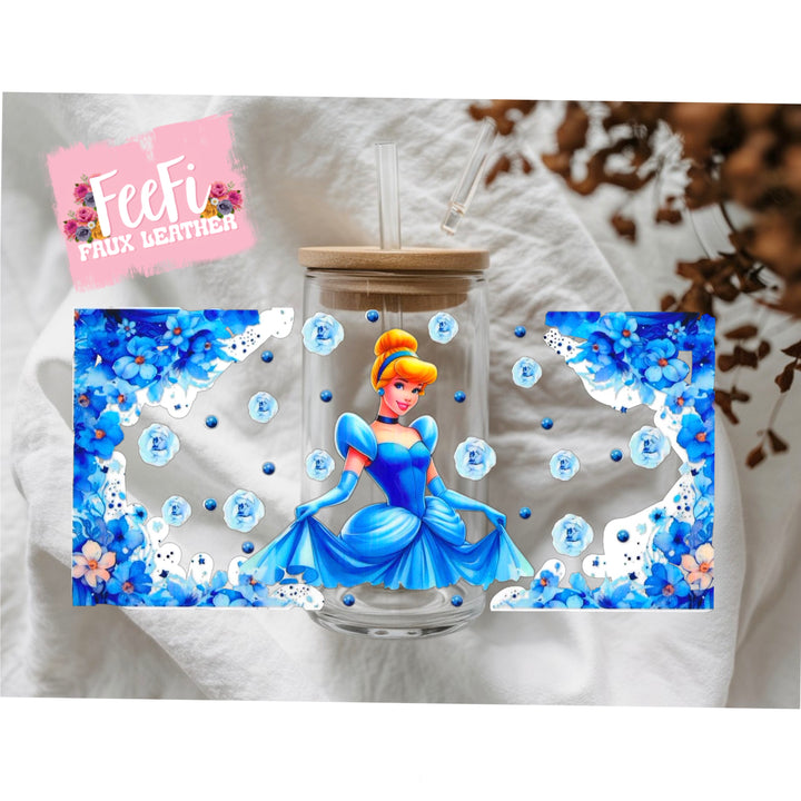Princess UV DTF Cup Wrap – Easy Cup Wrap for Tumblers & Projects FeeFiFauxLeather
