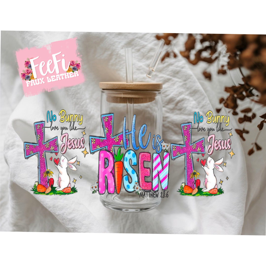 Cross Easter UV DTF Cup Wrap – Easy Cup Wrap for Tumblers & Projects (Copy) FeeFiFauxLeather