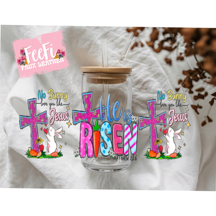 Cross Easter UV DTF Cup Wrap – Easy Cup Wrap for Tumblers & Projects (Copy) FeeFiFauxLeather