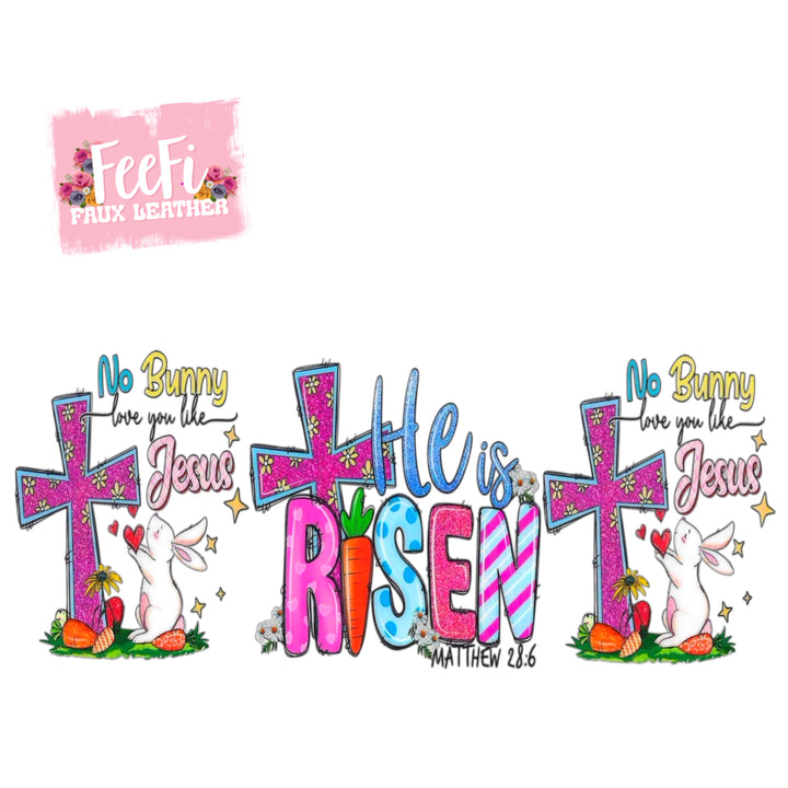 Cross Easter UV DTF Cup Wrap – Easy Cup Wrap for Tumblers & Projects (Copy) FeeFiFauxLeather