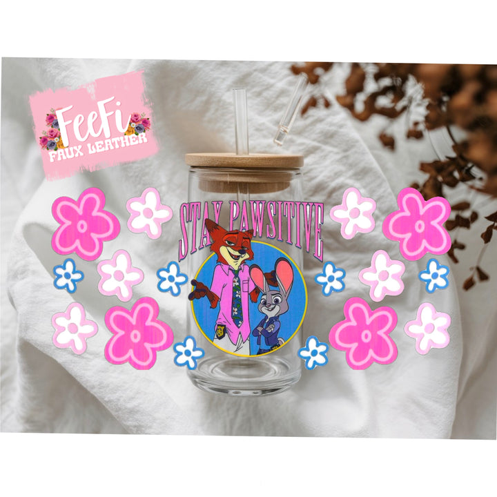 Zootopia UV DTF Cup Wrap – Easy Cup Wrap for Tumblers & Projects FeeFiFauxLeather