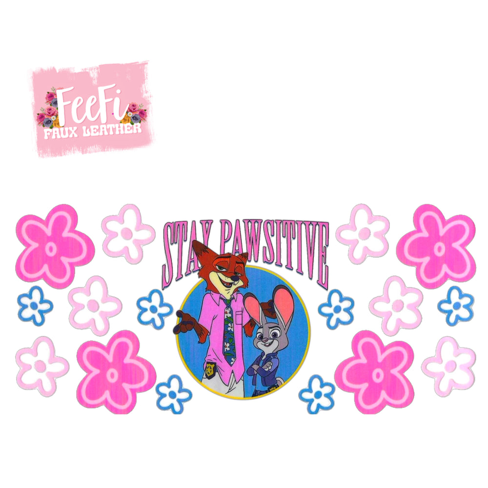 Zootopia UV DTF Cup Wrap – Easy Cup Wrap for Tumblers & Projects FeeFiFauxLeather