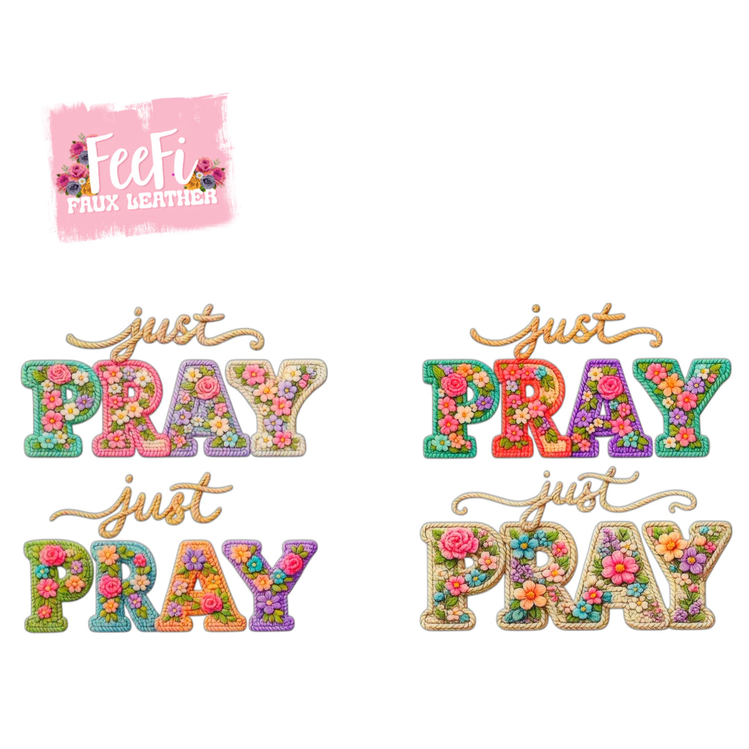 Pray UV DTF Cup Wrap – Easy Cup Wrap for Tumblers & Projects FeeFiFauxLeather
