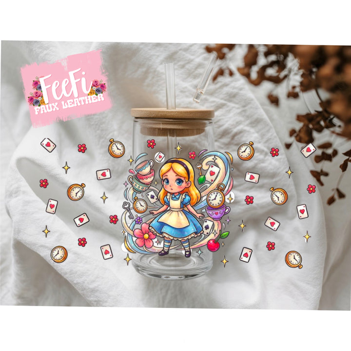 Princess UV DTF Cup Wrap – DIY Tumbler Wrap for Drinkware Crafting FeeFiFauxLeather