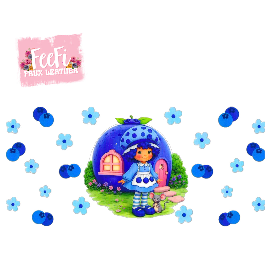 Strawberry Shortcake UV DTF Cup Wrap – Easy Cup Wrap for Tumblers & Projects FeeFiFauxLeather