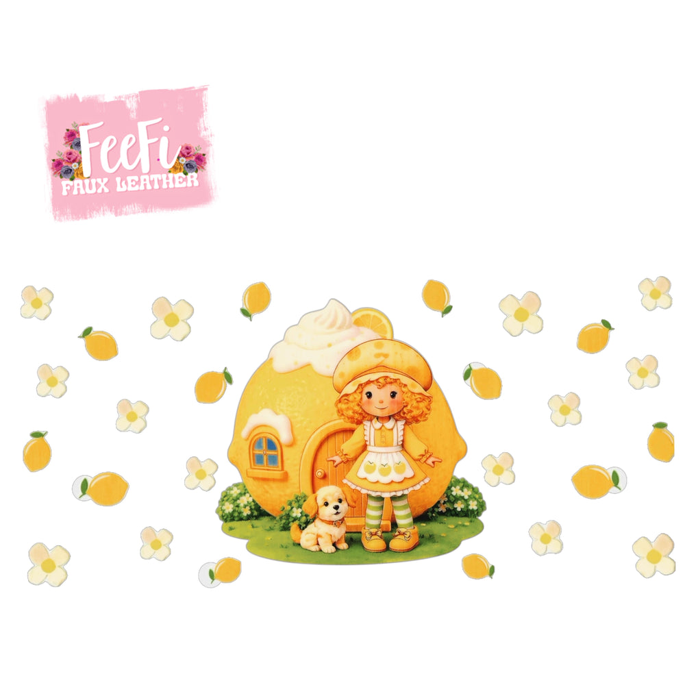 Strawberry Shortcake UV DTF Cup Wrap – Easy Cup Wrap for Tumblers & Projects FeeFiFauxLeather