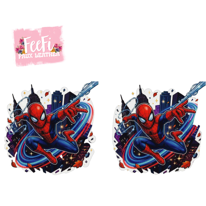Spiderman UV DTF Cup Wrap – Easy Cup Wrap for Tumblers & Projects FeeFiFauxLeather