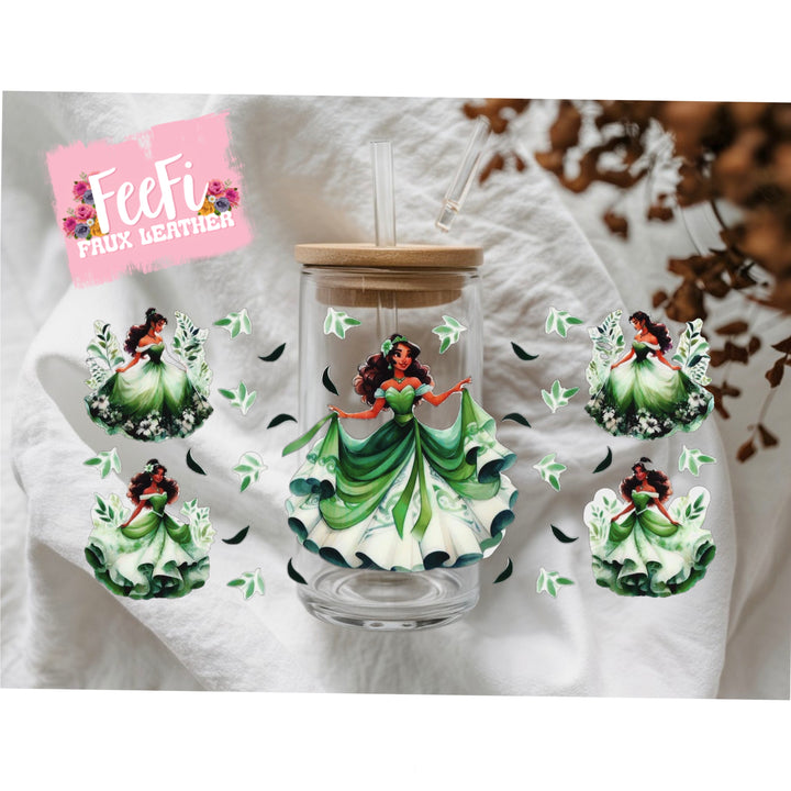 Princess UV DTF Cup Wrap – Easy Cup Wrap for Tumblers & Projects FeeFiFauxLeather