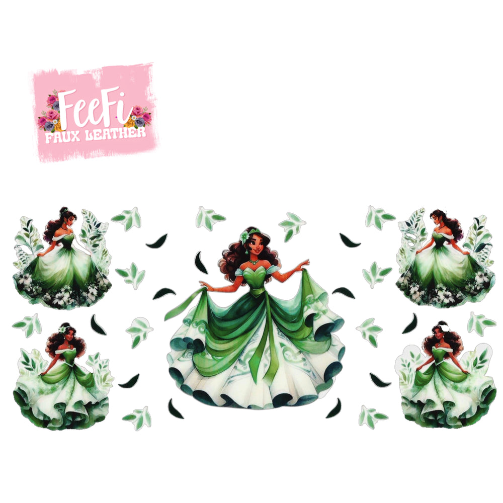 Princess UV DTF Cup Wrap – Easy Cup Wrap for Tumblers & Projects FeeFiFauxLeather