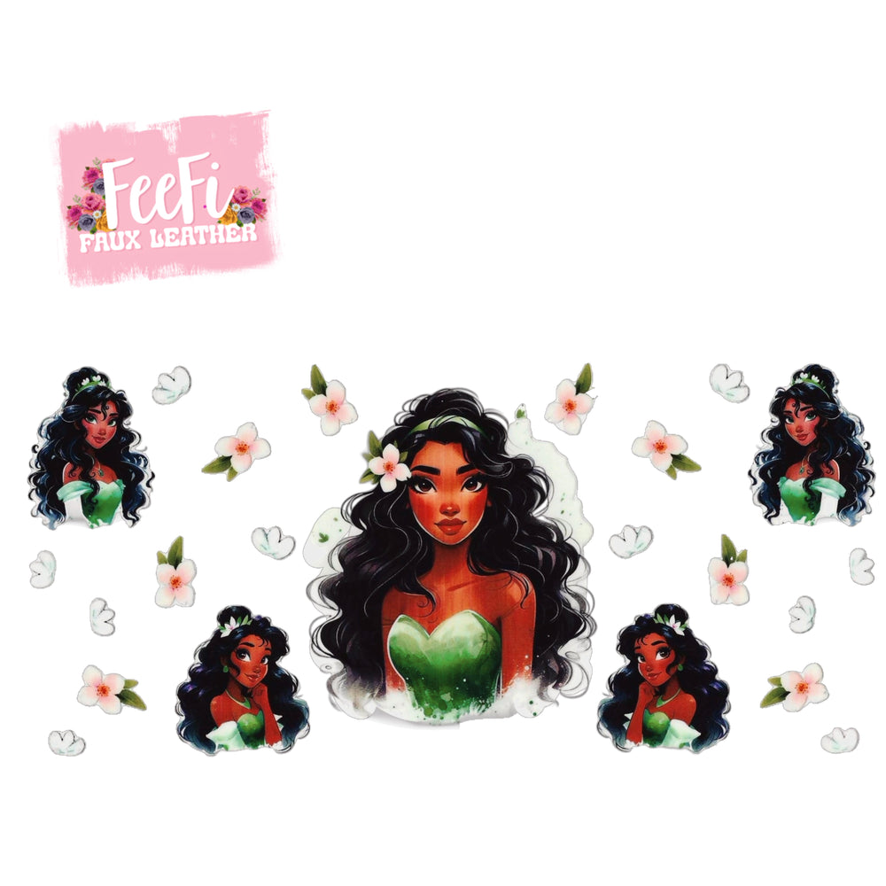 Princess UV DTF Cup Wrap – Easy Cup Wrap for Tumblers & Projects FeeFiFauxLeather