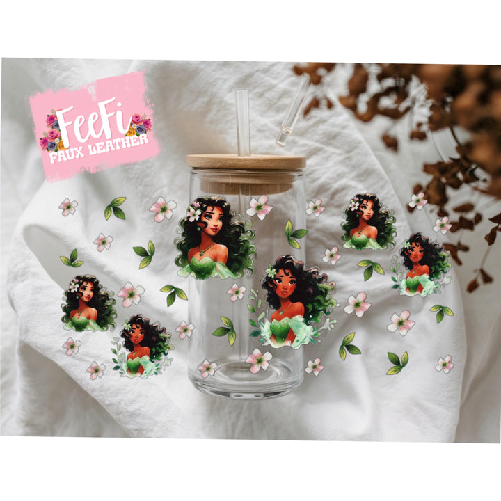 Princess UV DTF Cup Wrap – Easy Cup Wrap for Tumblers & Projects FeeFiFauxLeather