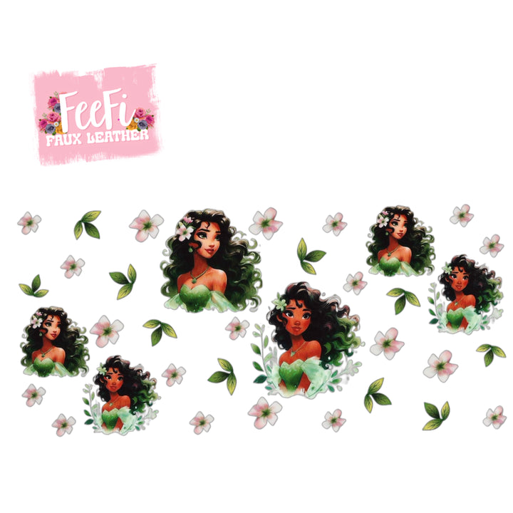 Princess UV DTF Cup Wrap – Easy Cup Wrap for Tumblers & Projects FeeFiFauxLeather