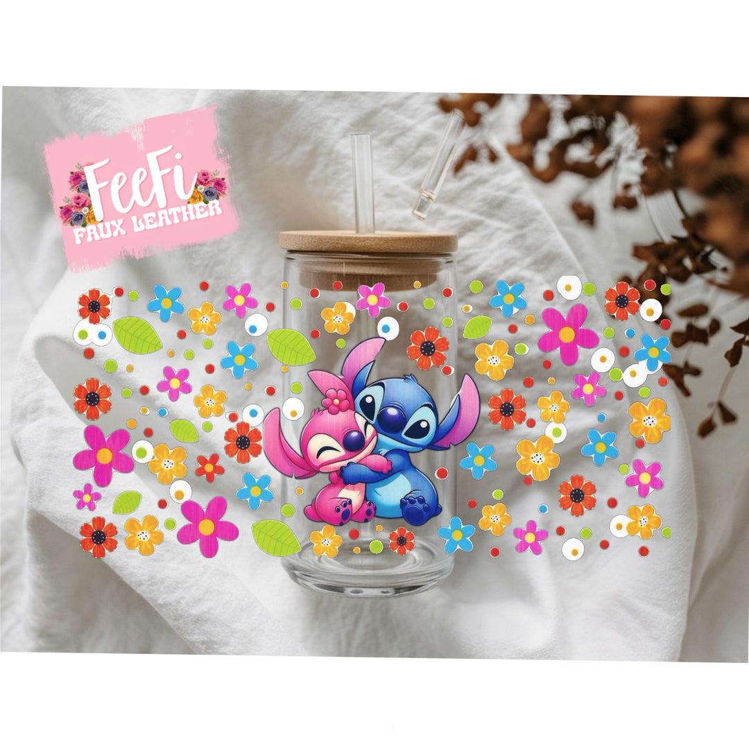 Blue Alien UV DTF Cup Wrap – Easy Cup Wrap for Tumblers & Projects FeeFiFauxLeather