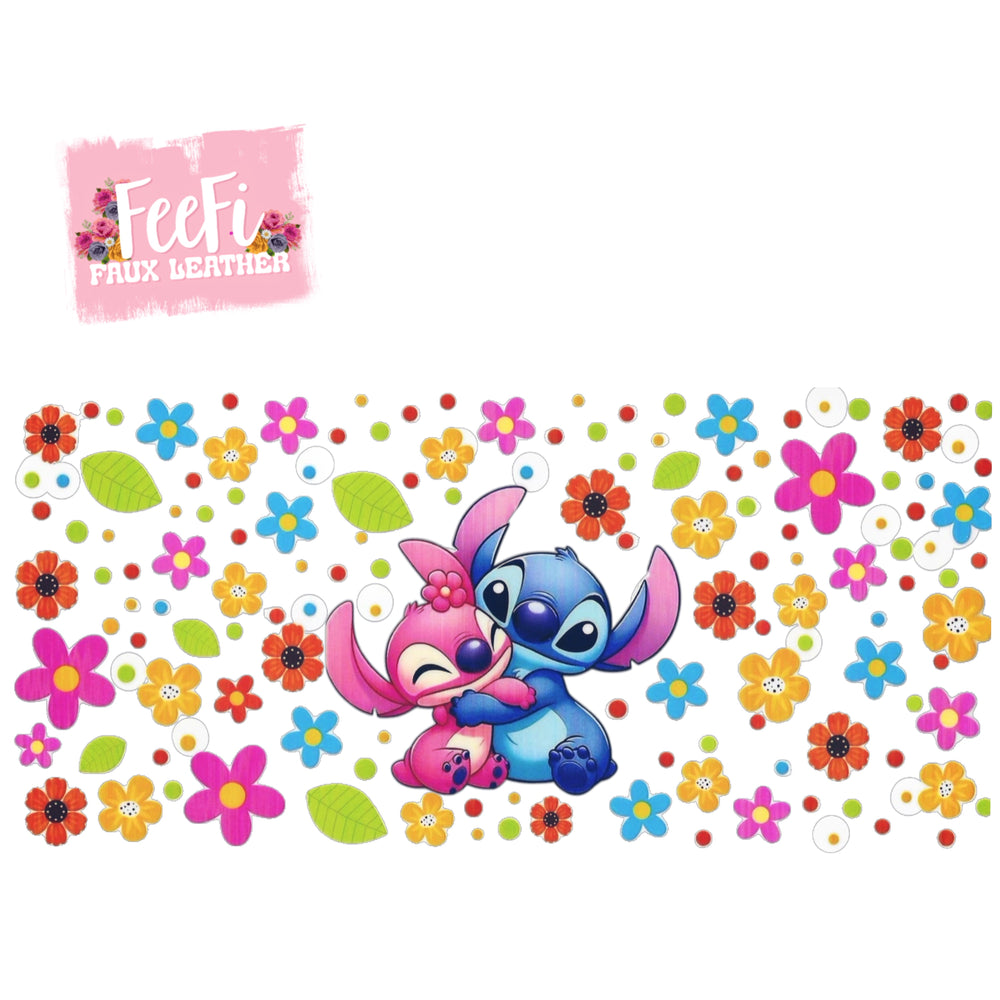 Blue Alien UV DTF Cup Wrap – Easy Cup Wrap for Tumblers & Projects FeeFiFauxLeather
