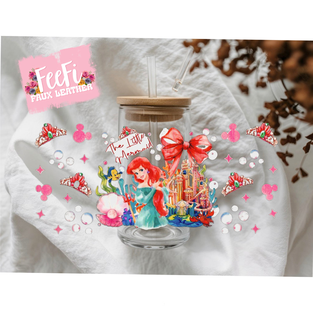 Princess UV DTF Cup Wrap – Easy Cup Wrap for Tumblers & Projects FeeFiFauxLeather