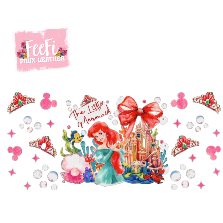 Princess UV DTF Cup Wrap – Easy Cup Wrap for Tumblers & Projects FeeFiFauxLeather