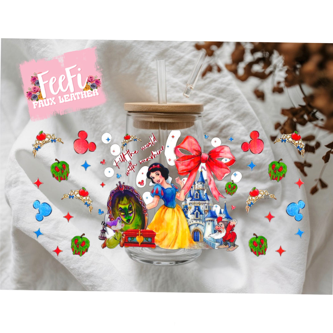 Princess UV DTF Cup Wrap – Easy Cup Wrap for Tumblers & Projects FeeFiFauxLeather