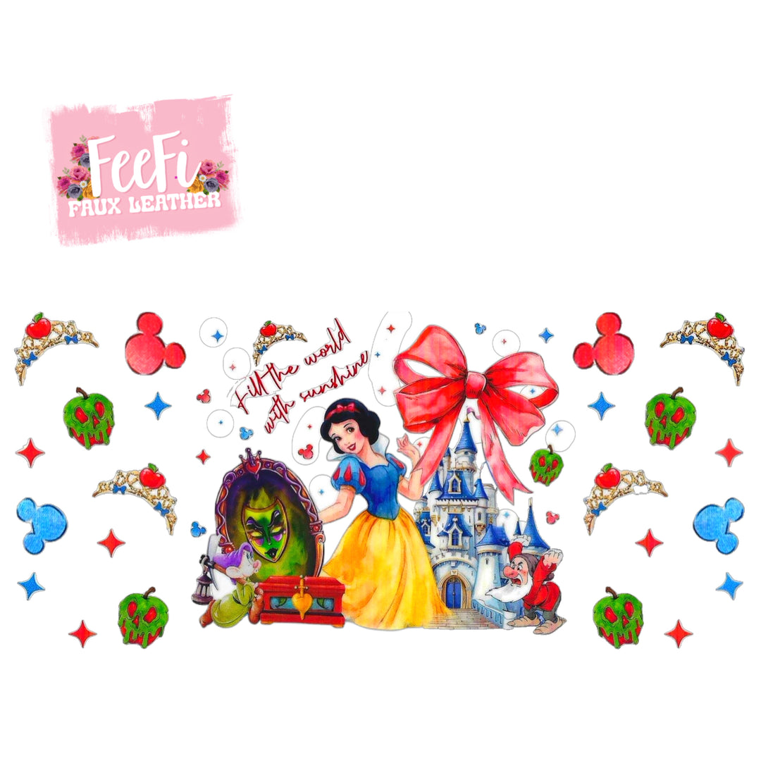 Princess UV DTF Cup Wrap – Easy Cup Wrap for Tumblers & Projects FeeFiFauxLeather