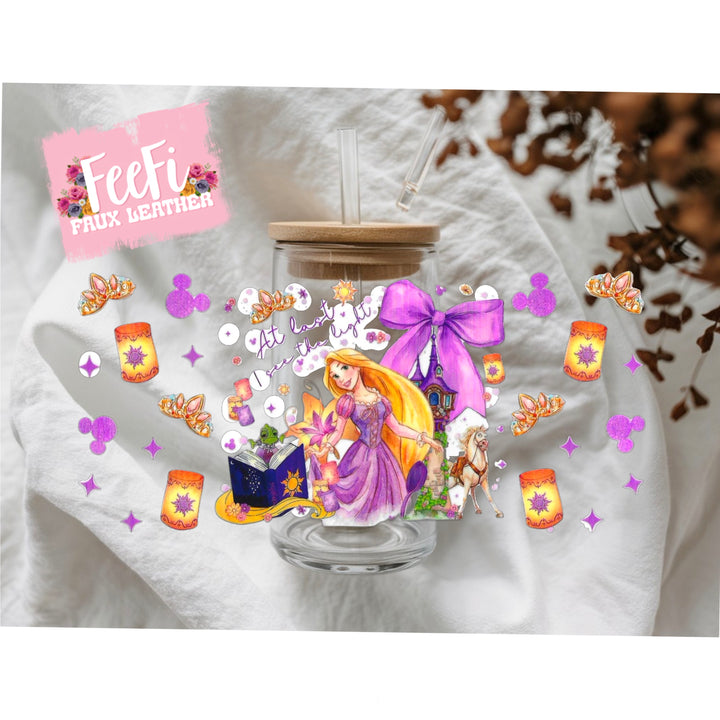 Princess UV DTF Cup Wrap – Easy Cup Wrap for Tumblers & Projects FeeFiFauxLeather