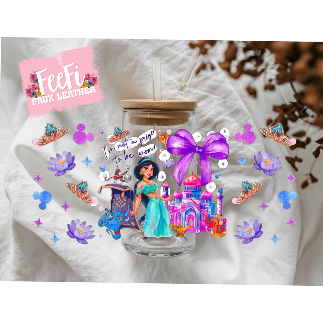 Princess UV DTF Cup Wrap – Easy Cup Wrap for Tumblers & Projects FeeFiFauxLeather