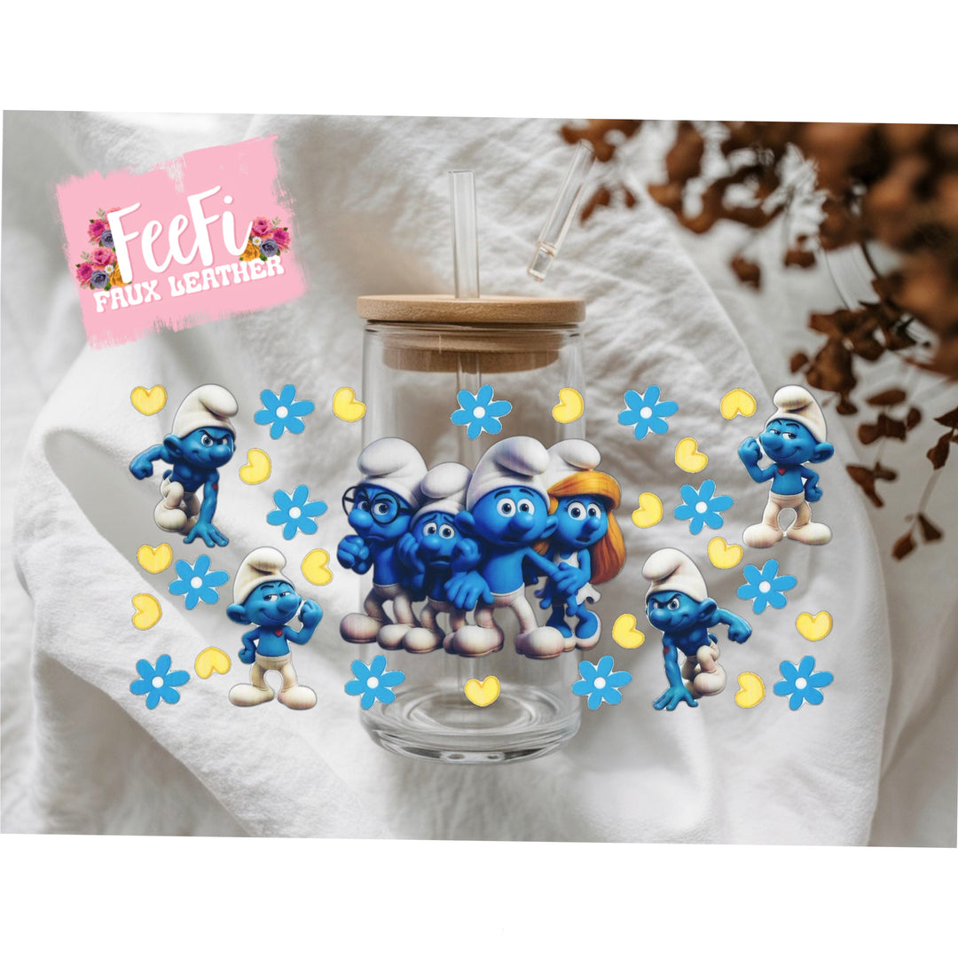 Blue Guys UV DTF Cup Wrap – Easy Cup Wrap for Tumblers & Projects (Copy) FeeFiFauxLeather