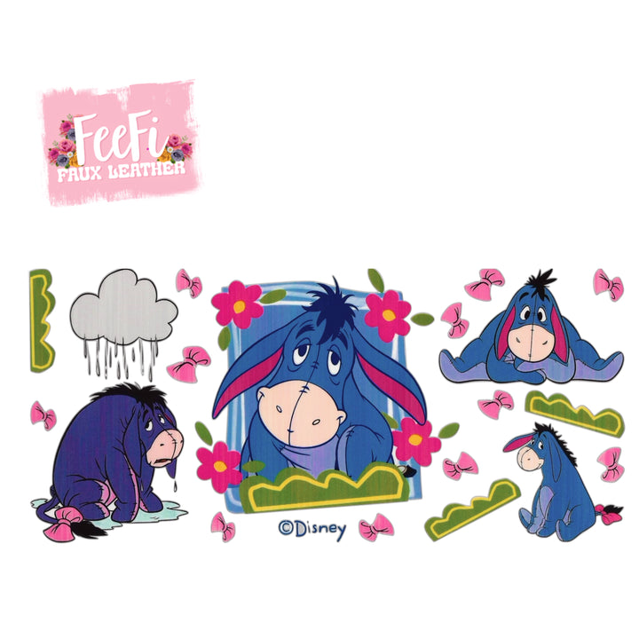 Eeyore UV DTF Cup Wrap – Easy Cup Wrap for Tumblers & Projects FeeFiFauxLeather
