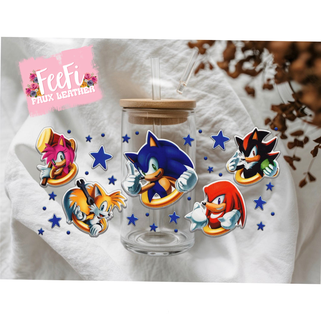 Sonic UV DTF Cup Wrap – Easy Cup Wrap for Tumblers & Projects FeeFiFauxLeather