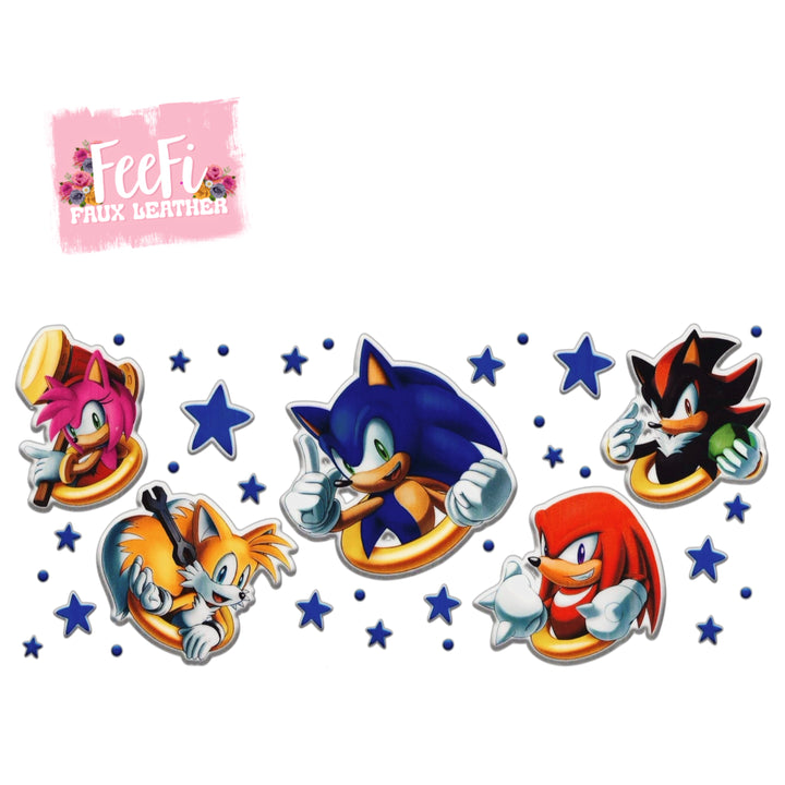 Sonic UV DTF Cup Wrap – Easy Cup Wrap for Tumblers & Projects FeeFiFauxLeather