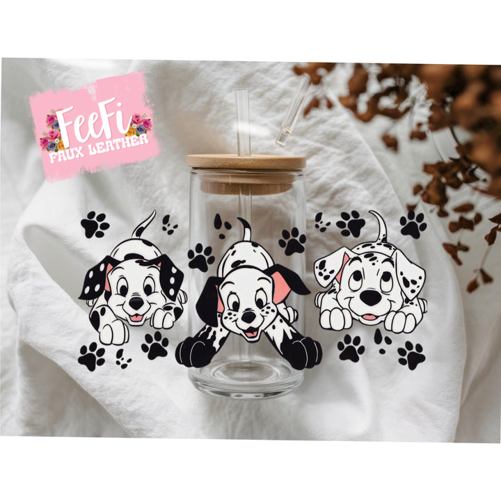 Dogs UV DTF Cup Wrap – Easy Cup Wrap for Tumblers & Projects FeeFiFauxLeather