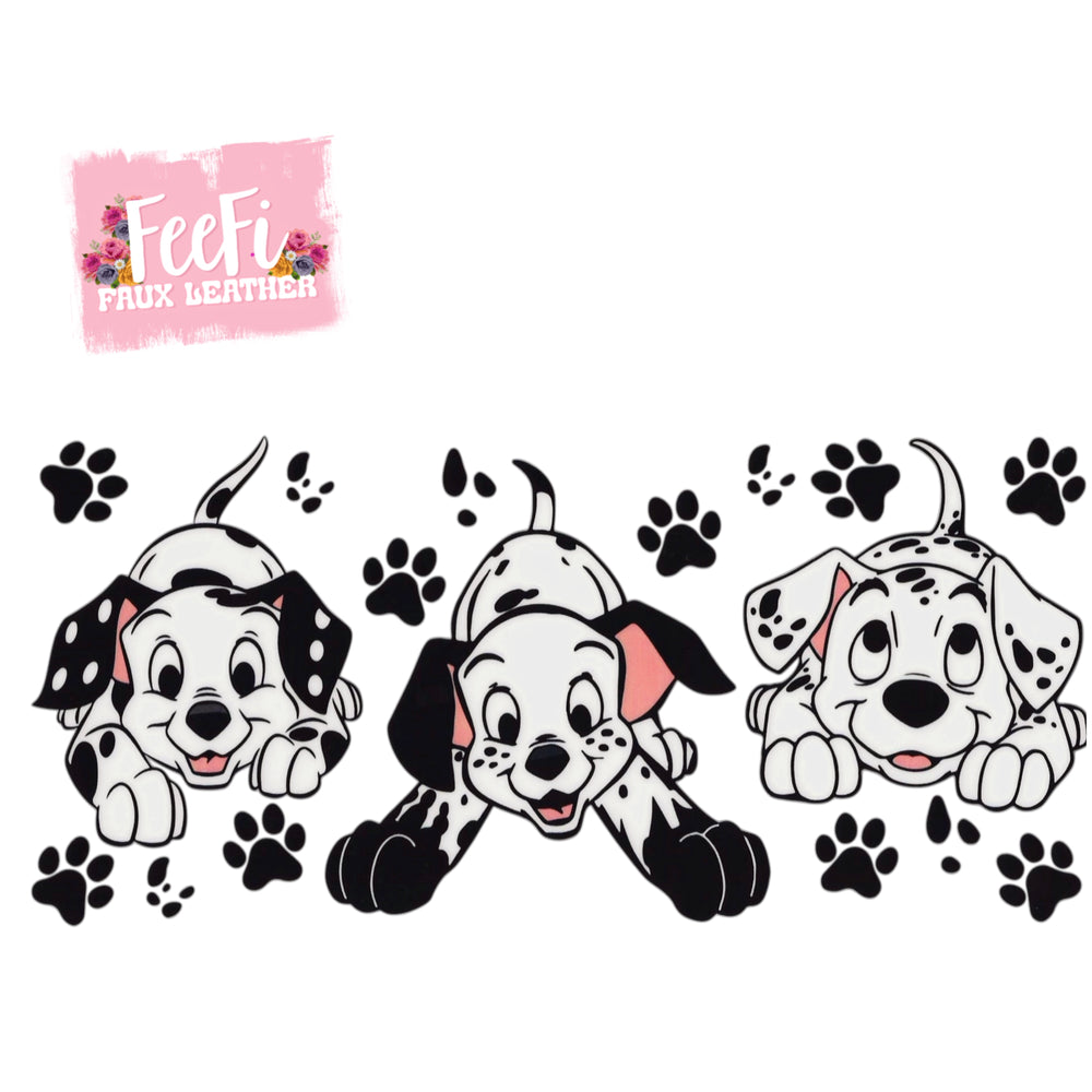 Dogs UV DTF Cup Wrap – Easy Cup Wrap for Tumblers & Projects FeeFiFauxLeather