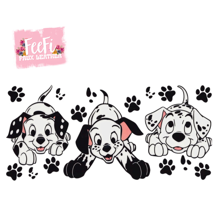 Dogs UV DTF Cup Wrap – Easy Cup Wrap for Tumblers & Projects FeeFiFauxLeather