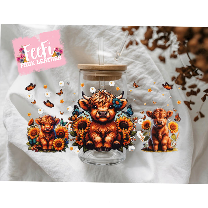 Cow UV DTF Cup Wrap – Easy Cup Wrap for Tumblers & Projects FeeFiFauxLeather