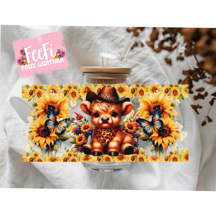Cow UV DTF Cup Wrap – Easy Cup Wrap for Tumblers & Projects FeeFiFauxLeather