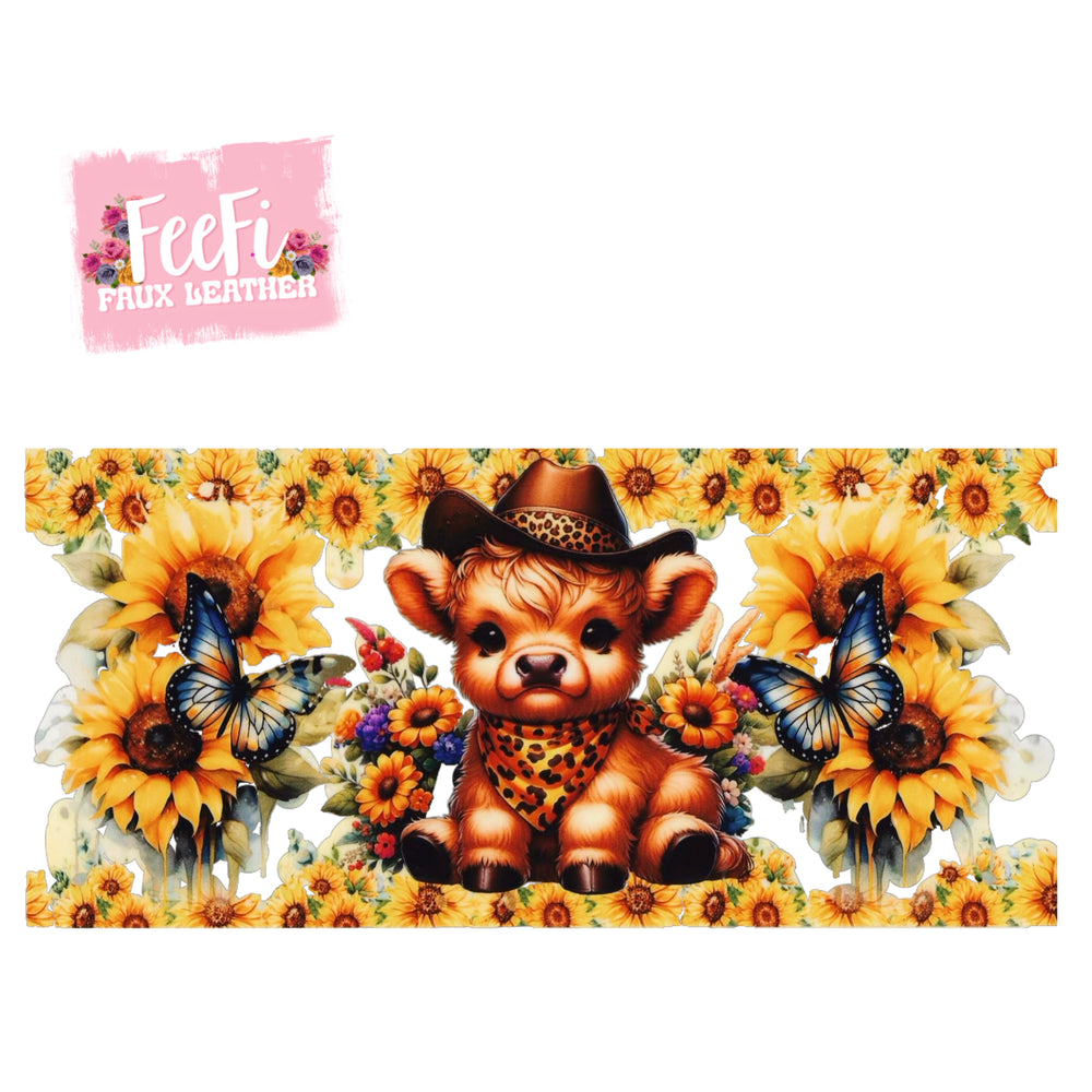 Cow UV DTF Cup Wrap – Easy Cup Wrap for Tumblers & Projects FeeFiFauxLeather