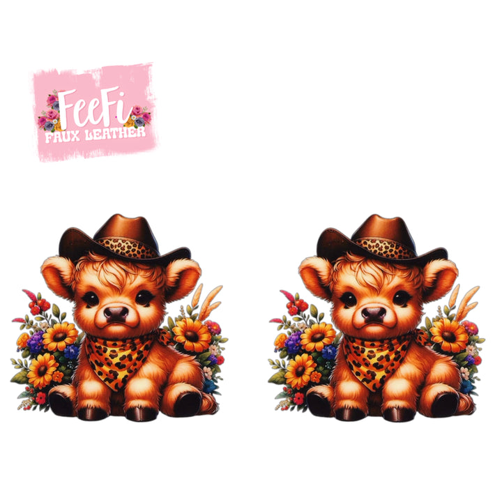 Cow UV DTF Cup Wrap – Easy Cup Wrap for Tumblers & Projects FeeFiFauxLeather