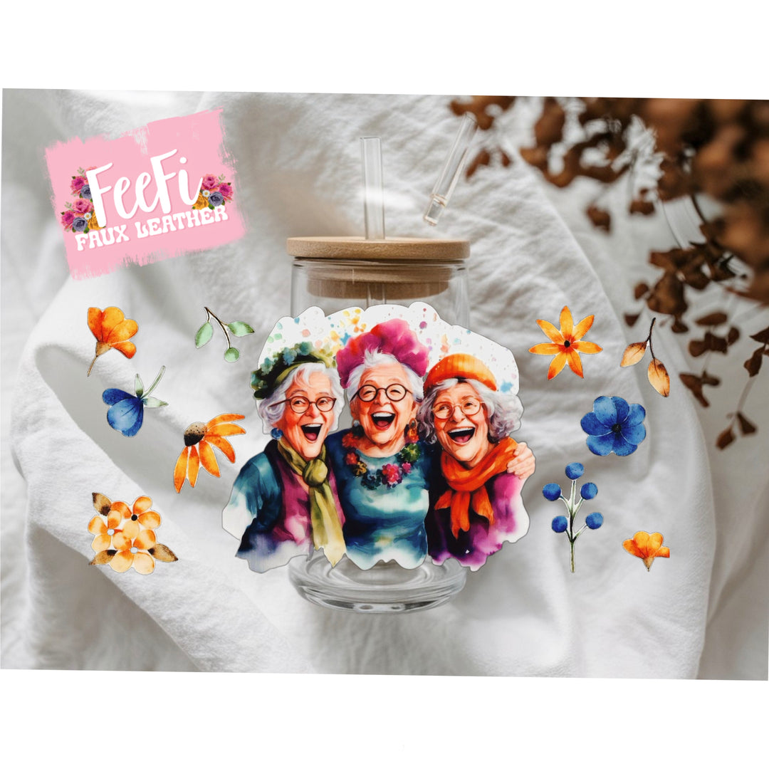 Golden Girls UV DTF Cup Wrap – Easy Cup Wrap for Tumblers & Projects FeeFiFauxLeather