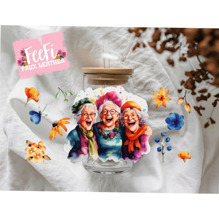 Golden Girls UV DTF Cup Wrap – Easy Cup Wrap for Tumblers & Projects FeeFiFauxLeather