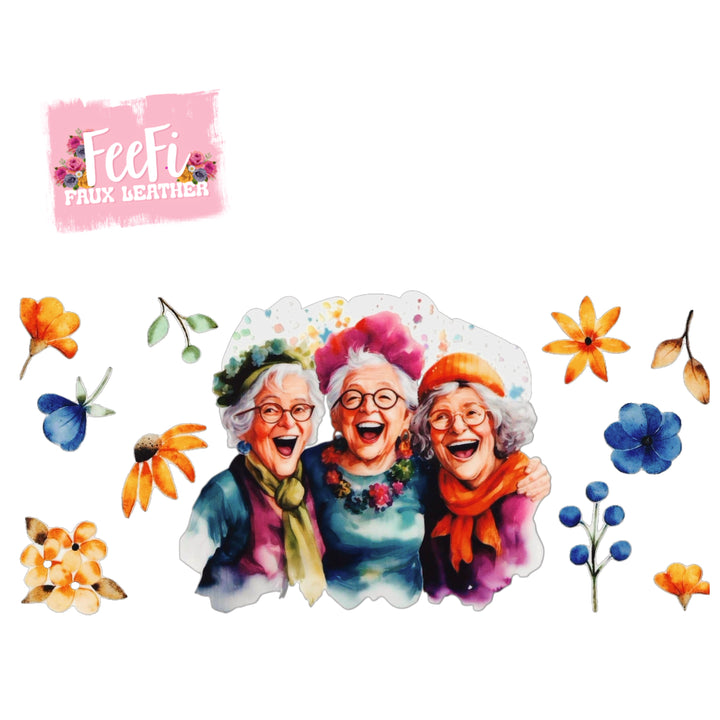 Golden Girls UV DTF Cup Wrap – Easy Cup Wrap for Tumblers & Projects FeeFiFauxLeather