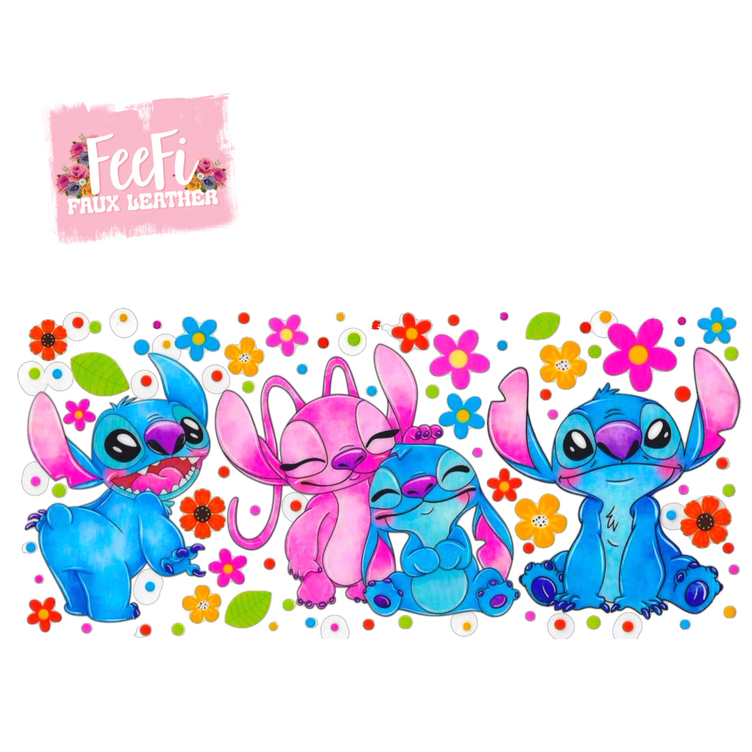 Blue Alien UV DTF Cup Wrap – Easy Cup Wrap for Tumblers & Projects FeeFiFauxLeather