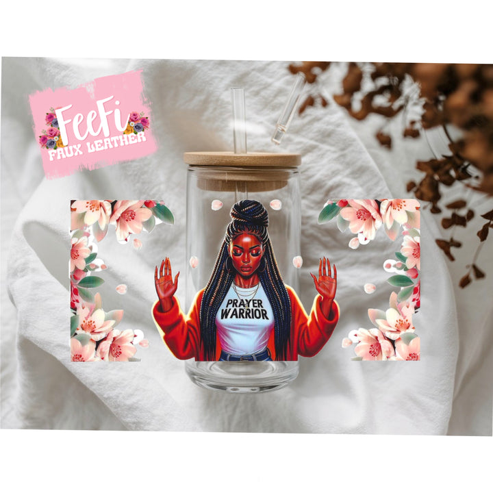 Girl UV DTF Cup Wrap – Easy Cup Wrap for Tumblers & Projects FeeFiFauxLeather