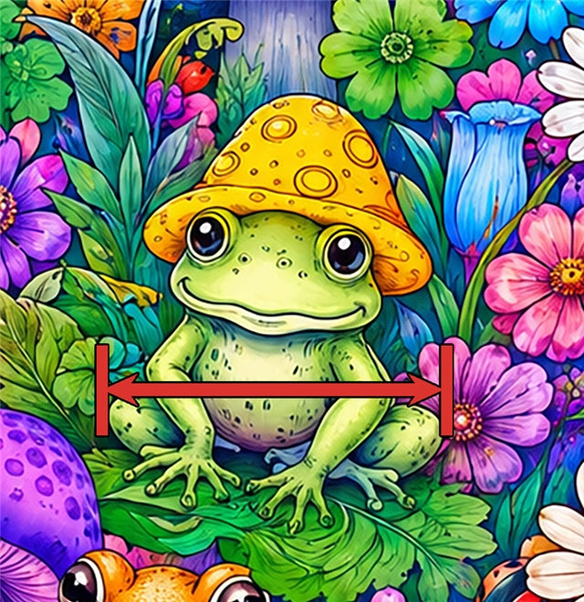 Frog Animal Printed Faux Leather Sheet FeeFiFauxLeather