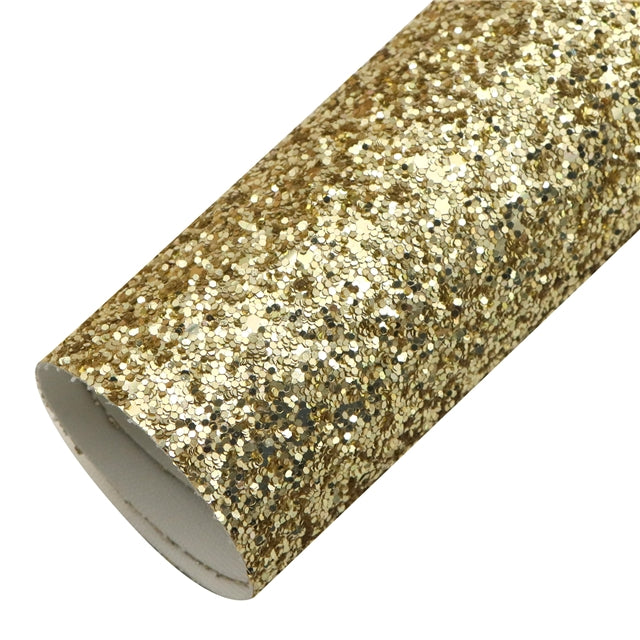 Chunky Glitter Printed Faux Leather Print Sheet FeeFiFauxLeather