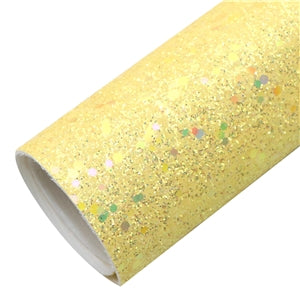 Sequin Chunky Glitter Printed Faux Leather FeeFiFauxLeather