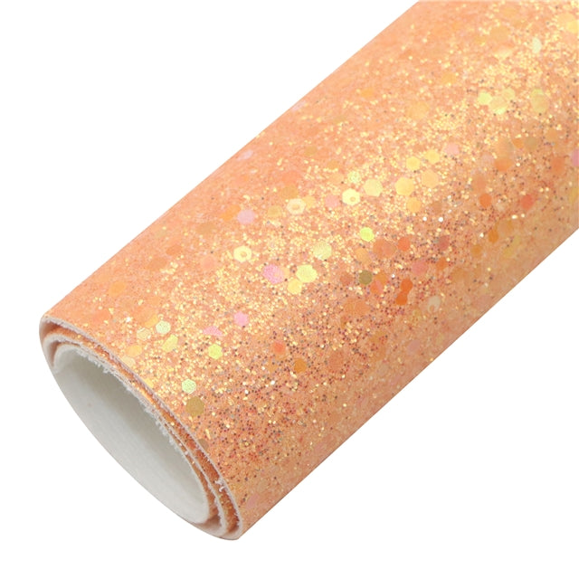 Sequin Chunky Glitter Printed Faux Leather FeeFiFauxLeather