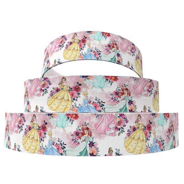 Princesses Ribbon 1 Yard Printed Grosgrain Ribbon 1 1/2 inch wide FeeFiFauxLeather