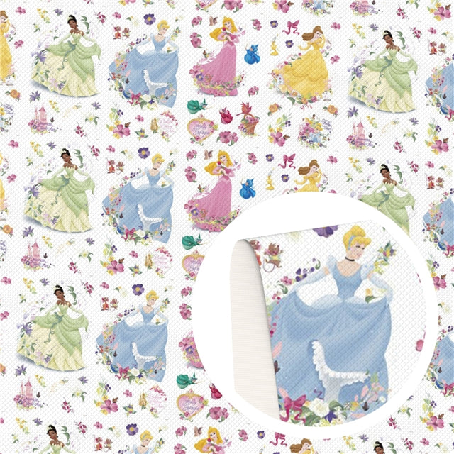 Princess Printed Faux Leather Sheet FeeFiFauxLeather