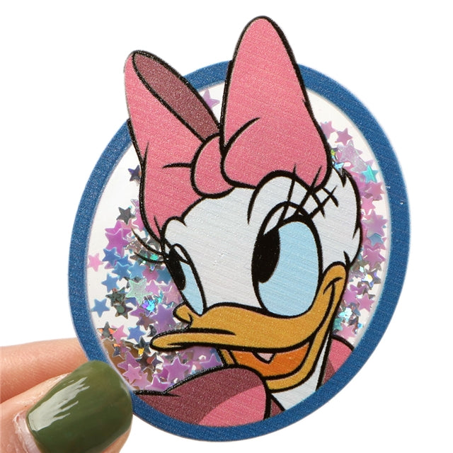 Duck Quicksand Sequin Resin FeeFiFauxLeather