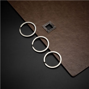 Key Ring 1 1/2 inch round 5 per set FeeFiFauxLeather